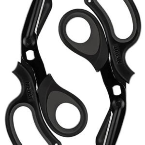 MEUUT 2 Pack Medical Scissors Trauma Shears for Left and Right Hand -Patented Bandage Scissors All Purpose with Non-Stick Blades, Surgical Grade Shears Stainless Steel EMT Scissors for Nurses EMT